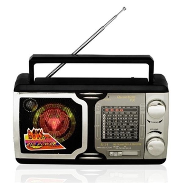 Quantum Fx Quantum FX R14 Ac/Dc Dual Power Full Dynamic Speaker Am/Fm Tv/Sw1-Sw9 Radio R14